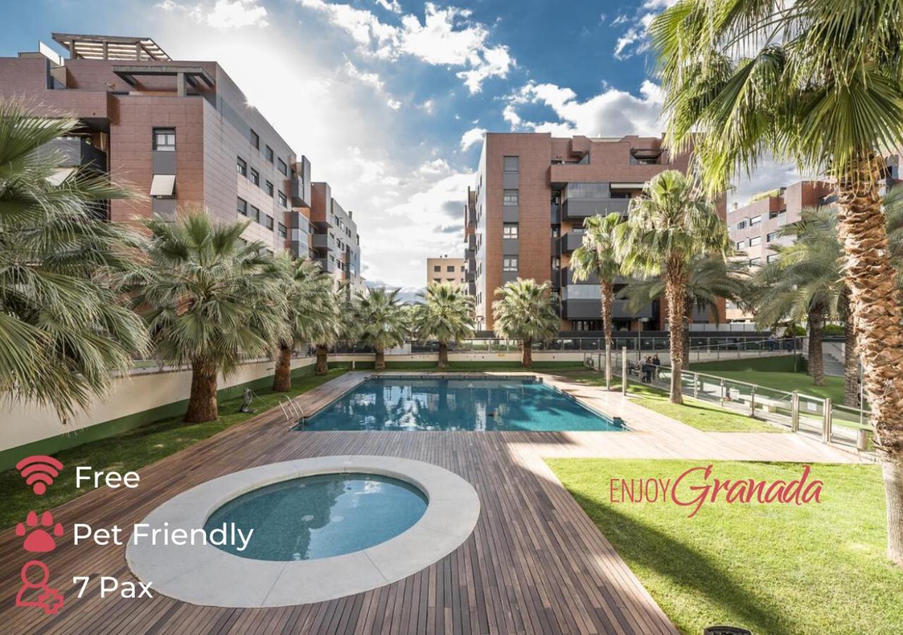 Enjoygranada Emir 3A - Piscina, Gym & Parkingアパートメント エクステリア 写真